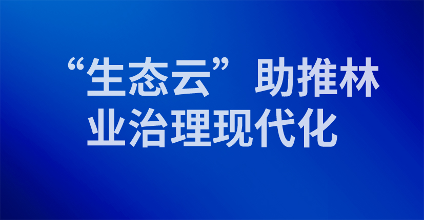 “生态云”助推林业治理现代化