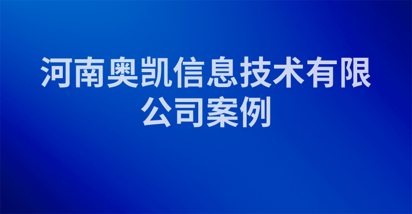 河南奥凯信息技术有限公司案例