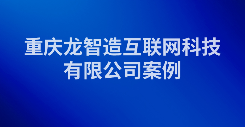 重庆龙智造互联网科技有限公司案例