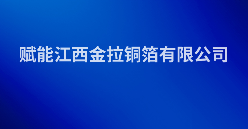 赋能江西金拉铜箔有限公司