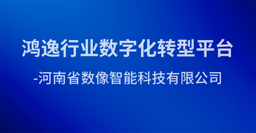 鸿逸行业数字化转型平台-河南省数像智能科技有限公司